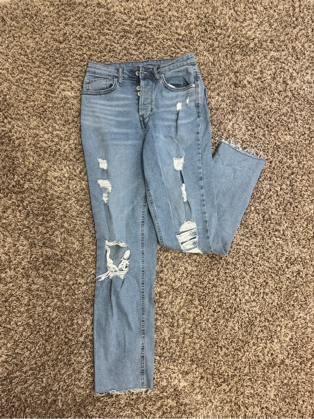 No Boundaries Light Blue Straight Leg Women’s Jeans